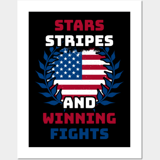 Stars Stripes and Winning Fights .dyns Posters and Art